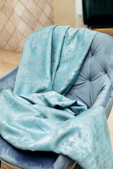 curtain fabric turquoise color texture