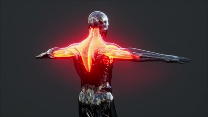 male anatomy of muscular system