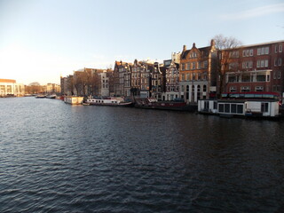 Nederland, Holland, Amsterdam, water, canal, buildings