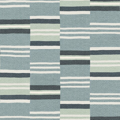 Rug seamless texture with stripes pattern, fabric, grunge background, boho style pattern, 3d illustration - 500966129