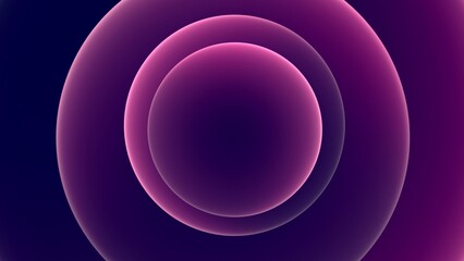 Elegant abstract modern neon light circle background in pink and blue. Color concept 3D illustration for brand logo showcase, and product sales templates with minimalist and modish hologram art look