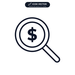 research money icon symbol template for graphic and web design collection logo vector illustration