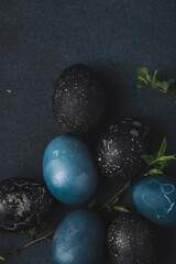  eggs dyed for Easter