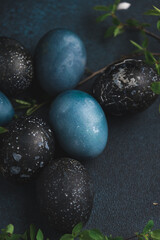  eggs dyed for Easter