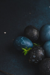  eggs dyed for Easter