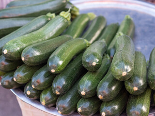 zucchini in the market