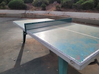 Stone Ping-Pong Table in Park Edith Wolfson, Tel Aviv, Israel