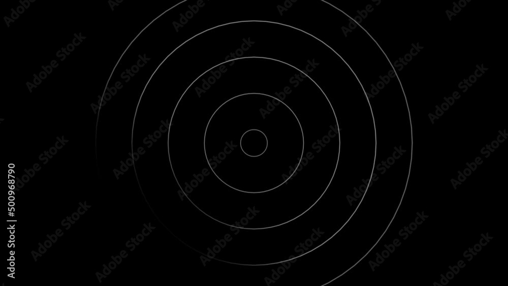 Poster Abstract template with animation of white circular waves. Background for your presentation