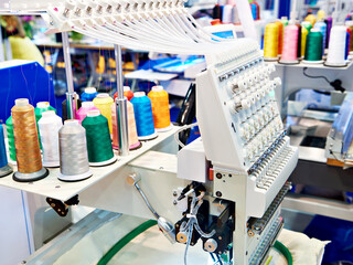 Embroidery industrial machine