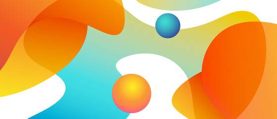 Modern abstract background with gradient shapes