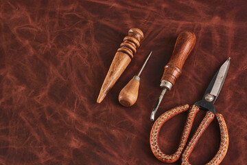 Tools for working with genuine leather
