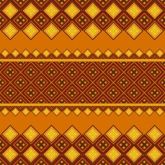 Ethnic geometric folk ornament. Tribal ethnic vector texture. Seamless striped pattern in Aztec style. Tribal embroidered figure. Indian, Scandinavian, Gypsy, Mexican, folk patterns.