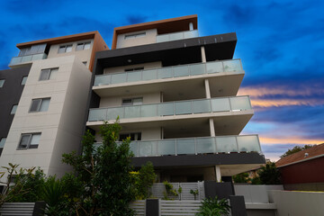 Apartment building in inner Sydney suburb NSW Australia