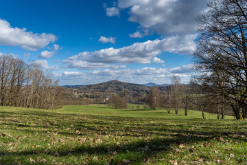 Landschaftenrdlichen Tschechien Der Wolfsberg 