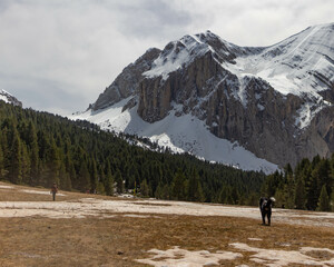 Snowy peaks in the Aragonese Pyrenees