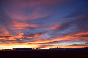 Fototapeta premium Firey Red Sunset