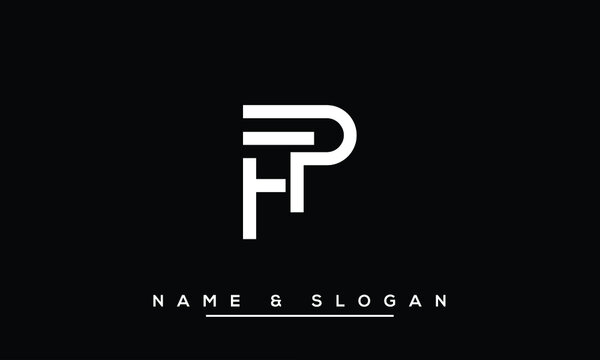PF,  FP,  P,  F   Abstract  Letters  Logo  Monogram