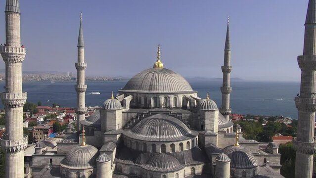 historical mosque sultan ahmet stock video