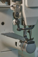 Sewing machine for watering heavy materials
