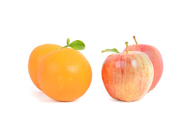 Fototapeta na wymiar Apples to Oranges two