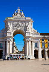 Rua Augusta Arch in Lisbon, Portugal