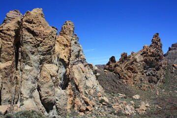 Roques de Garcia - View from the Sendero 3 hiking trail in the Teide National Park on Tenerife