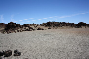 Desert in the Teide National Reserve on Tenerife - Wüste im Teide Nationalpark auf Teneriffa am...