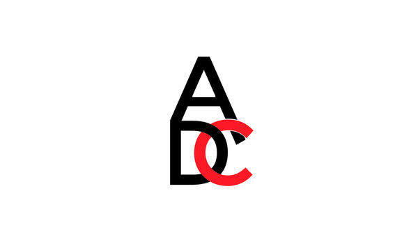 initials alphabet logo icon vector ADC