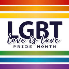 Obraz premium Isolated flag lgbt pride vector illustration
