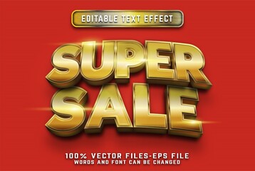 Super sale cartoon 3d text ffect premium vectors