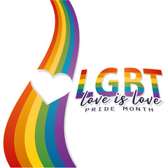 Isolated flag lgbt pride vector illustration