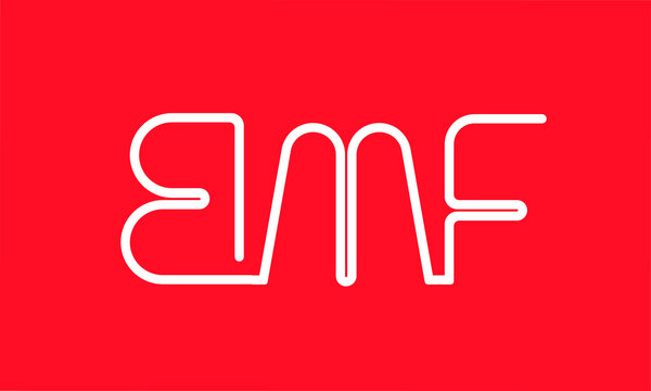 initials alphabet logo icon vector BMF