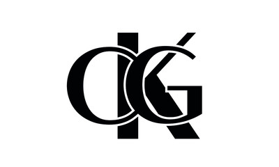 initials alphabet logo icon vector CGK