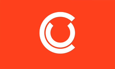 initials alphabet logo icon vector CU UC C U