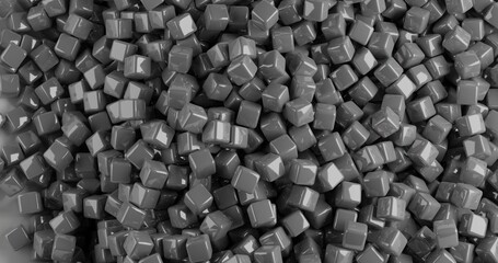 3d cubes laying on the floor