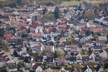 Obraz premium Bad Münster am Stein, Blick vom Rotenfels