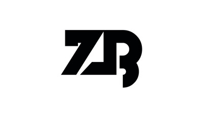 initials alphabet logo icon vector ZB BZ