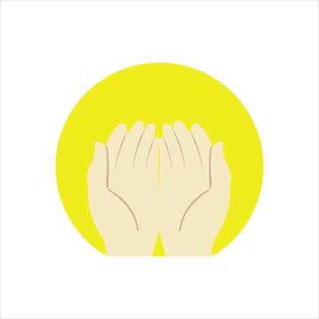 Pray icon vector illustration