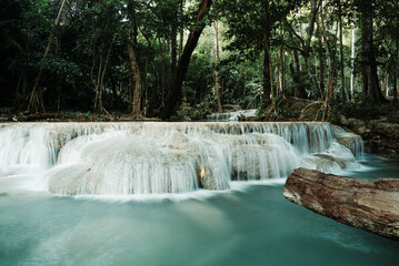 Waterfall in Erawan National Park, Thailand