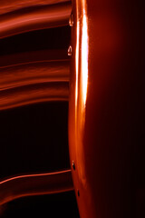 water drops on a fire