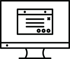 Unique Line Black Icon