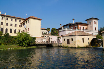 Fototapeta premium Italian town Portogruaro ( a town and comune in the Metropolitan City of Venice, Veneto, northern Italy)