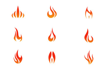 fire flames icon. fire flame illustration