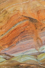 Multicolored beautiful mountains in Azerbaijan