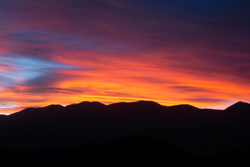 Sunset in the Mountain