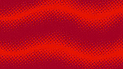 Superhero pop art background crimson red color in retro comic book style, fun dotted background, vector illustration eps10