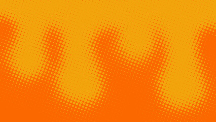 Superhero pop art background orange color in retro comic book style, fun dotted background, vector illustration eps10
