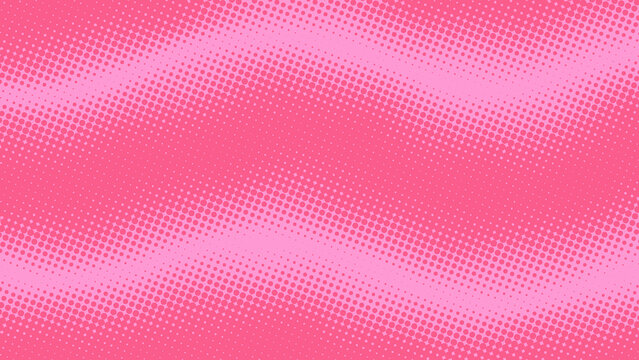 Baby pink pop art background in retro comics book style with dotted design, vector illustration eps10