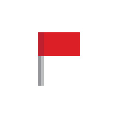  pixel flag icon vector  pixel art for 8 bit game