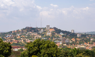 Fototapeta na wymiar Kampala skyline